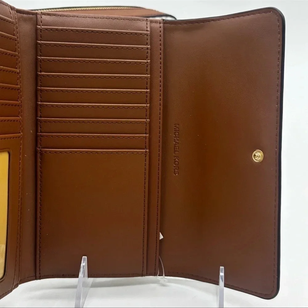 Michael Kors Large EW Crossbody Bag & Large Trifold Wallet Brown | BUNDLE DEAL